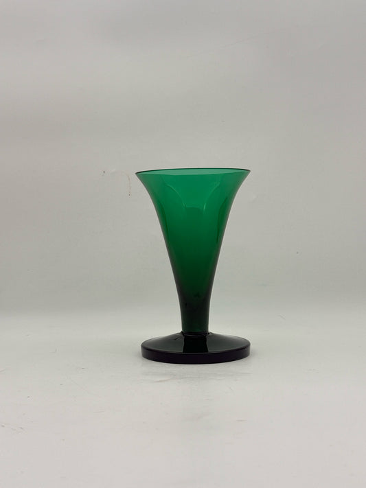 William Yeoward Green Crystal Vase