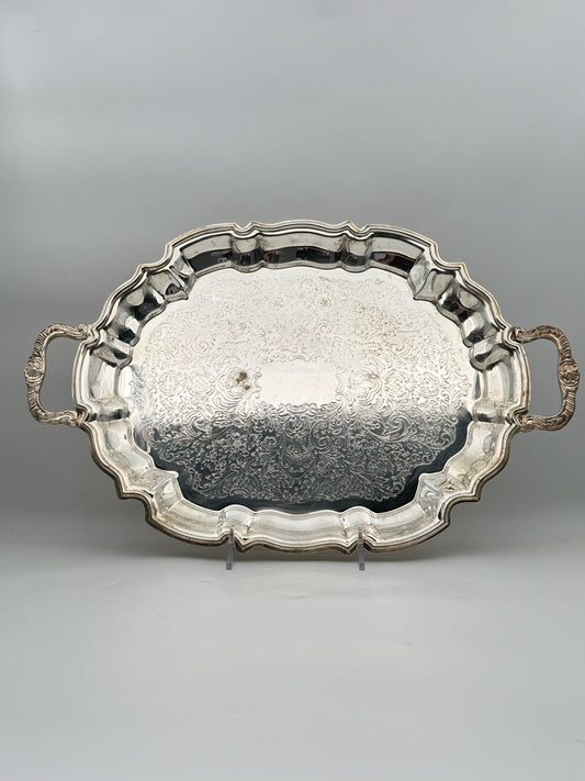 Leonard Silverplate Footed Tray