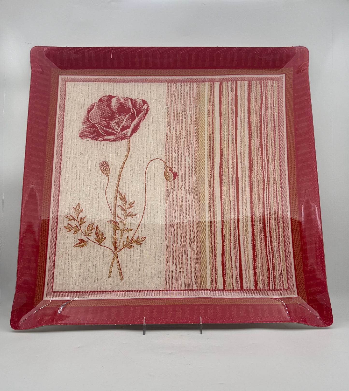Large Square Melamine Poppy Tray