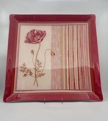 Large Square Melamine Poppy Tray