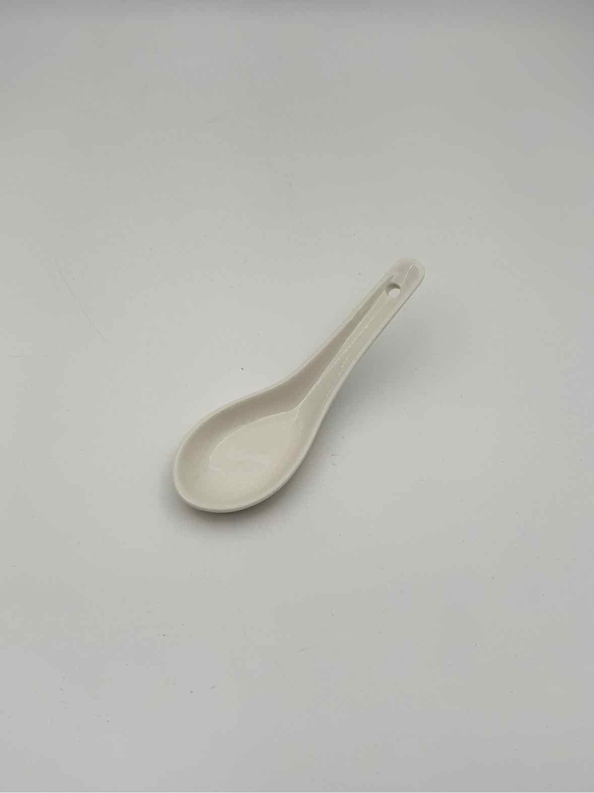 Set of 4 Horse Motif Porcelain Bowls with Matching Spoons