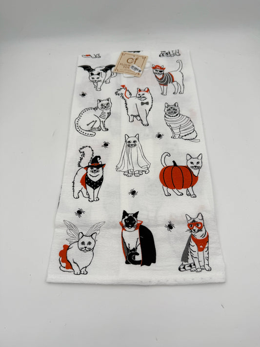 Halloween Cats Decorative Kitchen Towel