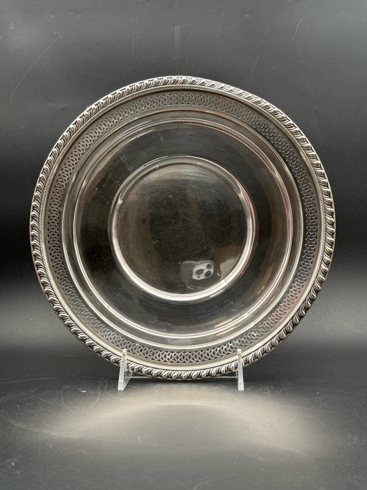 Sterling Silver Pierced Plate