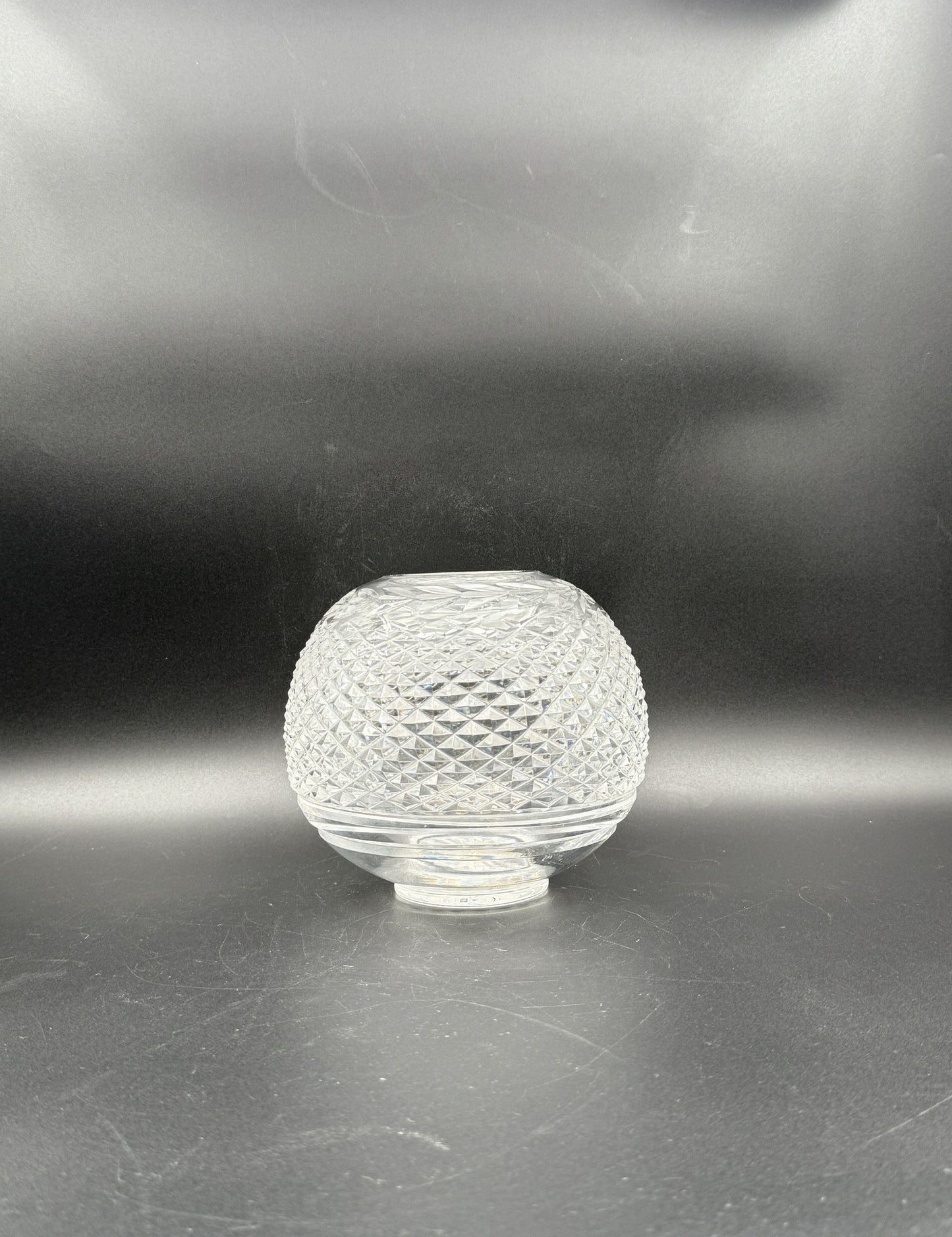 Waterford Cut Crystal Rose Bowl Vase – Brilliant Irish Display Piece