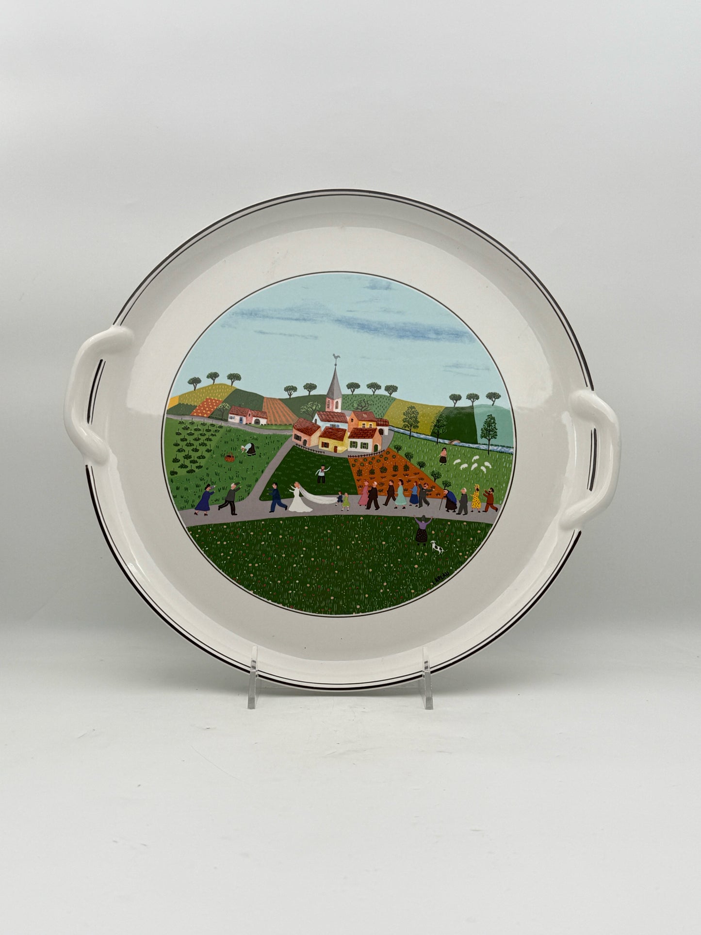 Villeroy And Boch "Design Naif" Wedding Cake Plate
