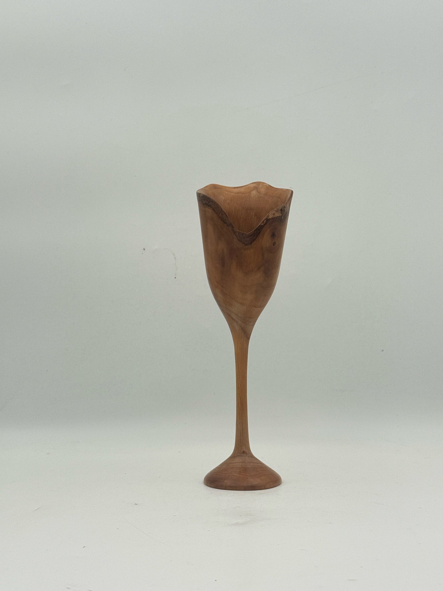 Hand Turned Wood Wine Glasses- Set Of 4