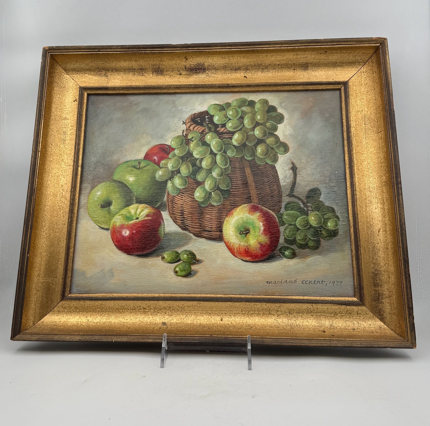 Framed Fruit Still Life By Mariano Eckert