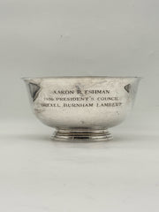 Tiffany & Co Sterling Silver Engraved President's Council Bowl