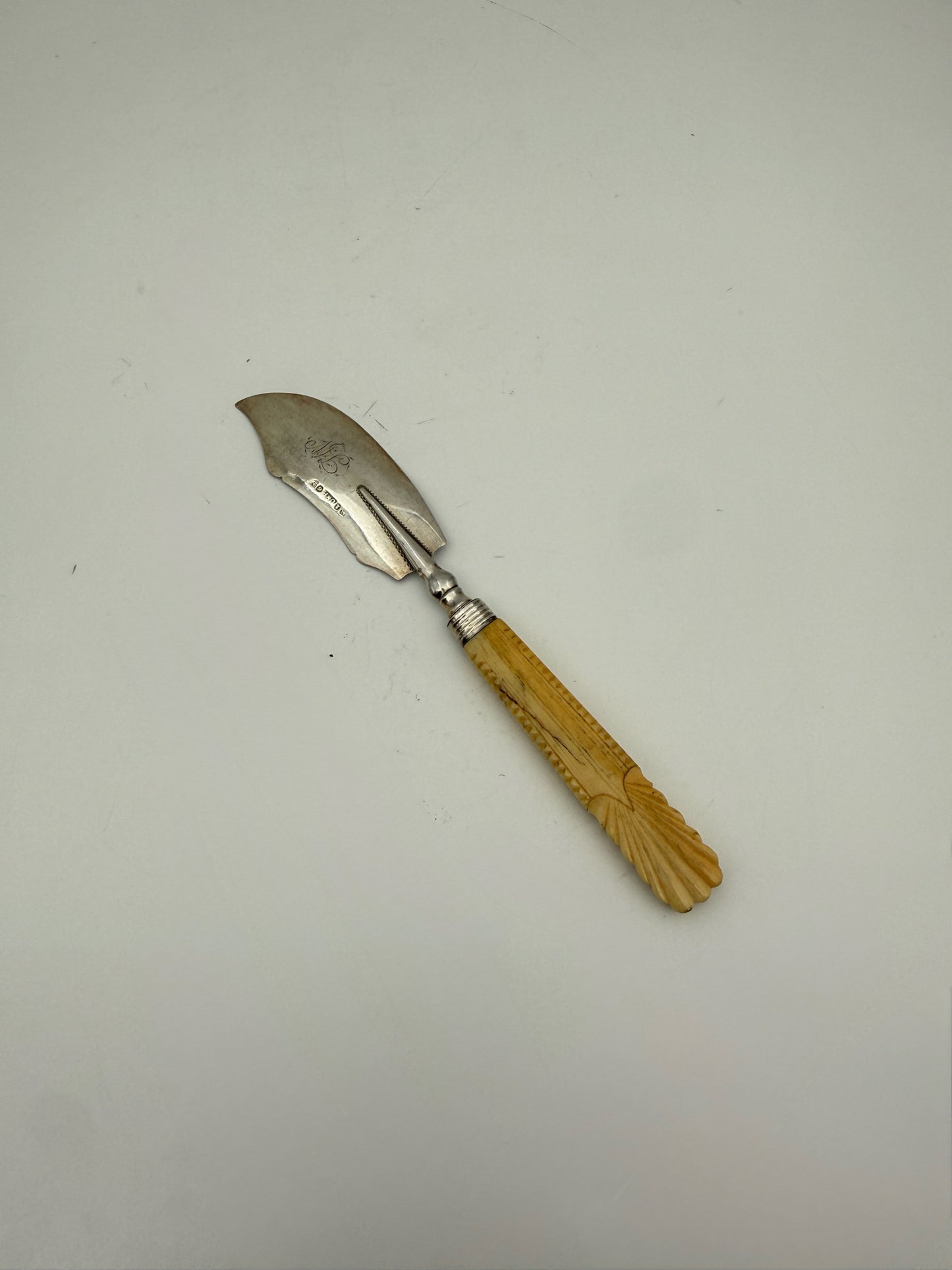 Antique Unite And Hilliard Sterling Silver Blade Butter Knife