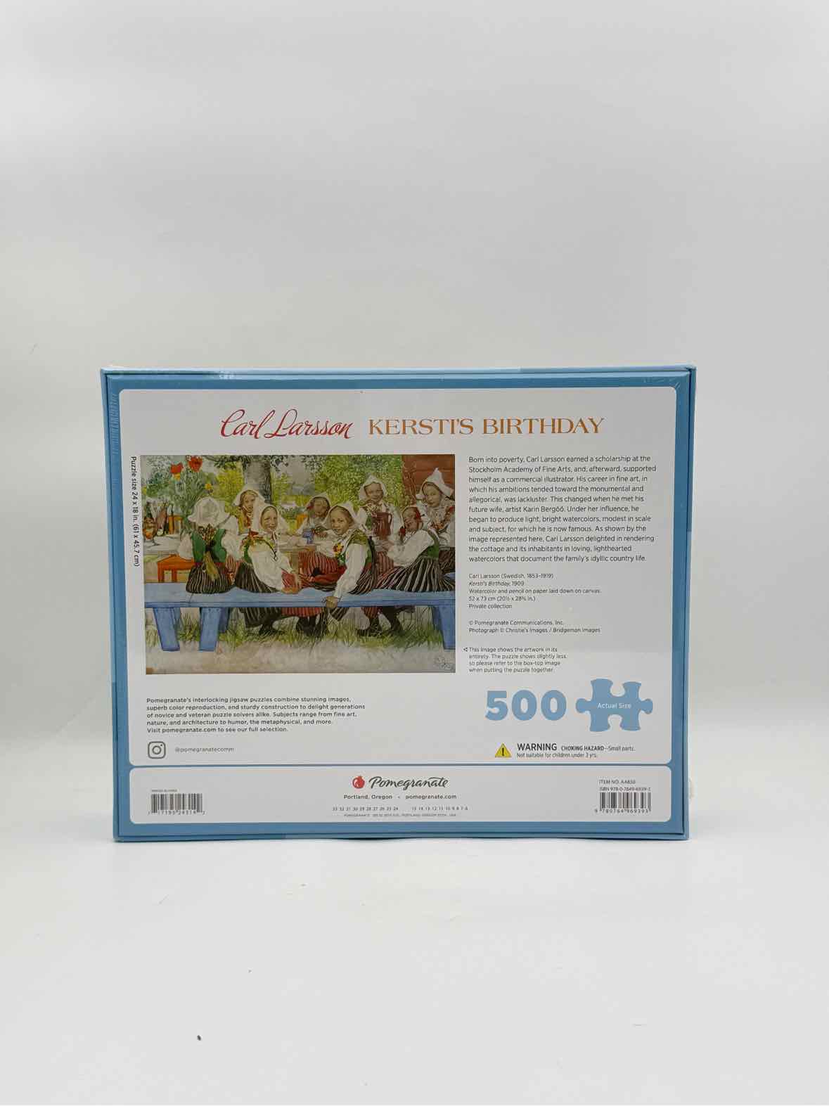 Carl Larsson "Kersti's Birthday" 500 Piece Puzzle