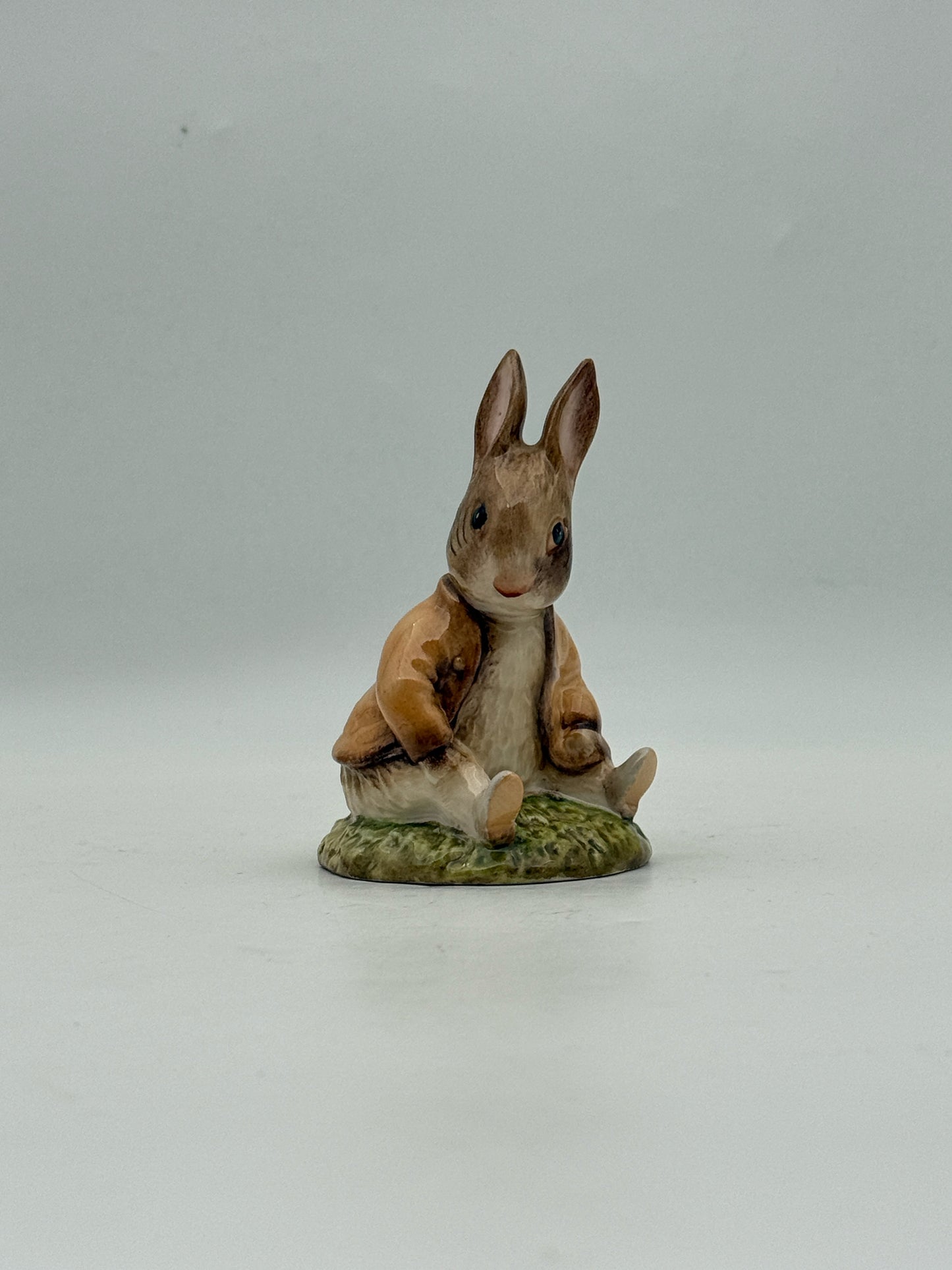 Royal Albert Beatrix Potter Figurine- Benjamin Bunny Sat On A Bank