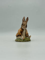Royal Albert Beatrix Potter Figurine- Benjamin Bunny Sat On A Bank