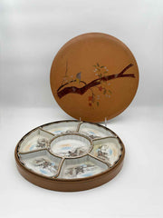 Japanese Sweetmeat Box With Handpainted Box