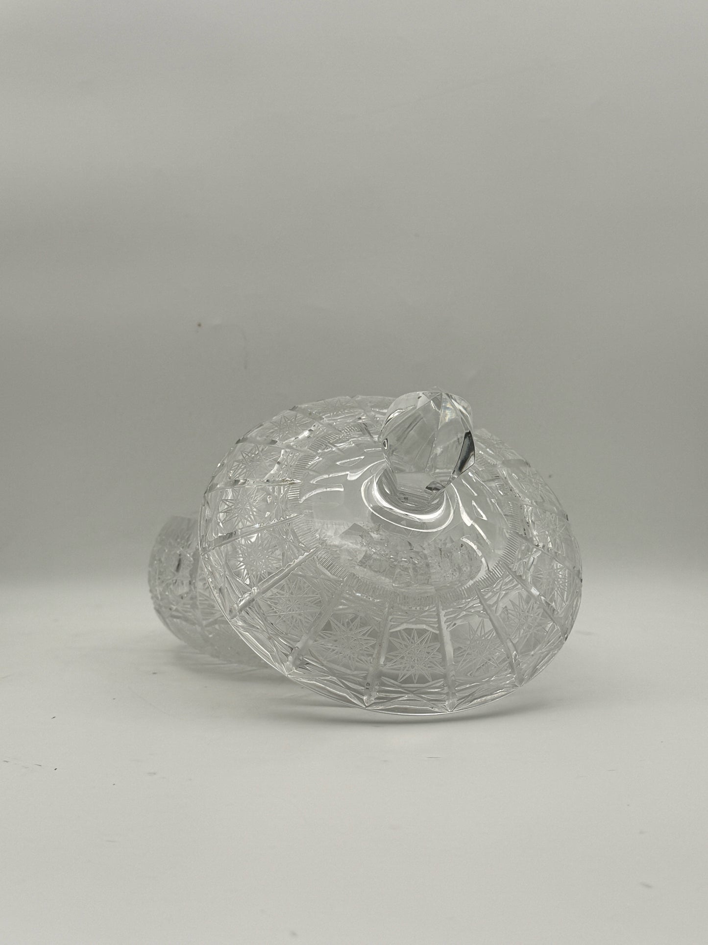Antique Brilliant Cut Crystal Candy Dish