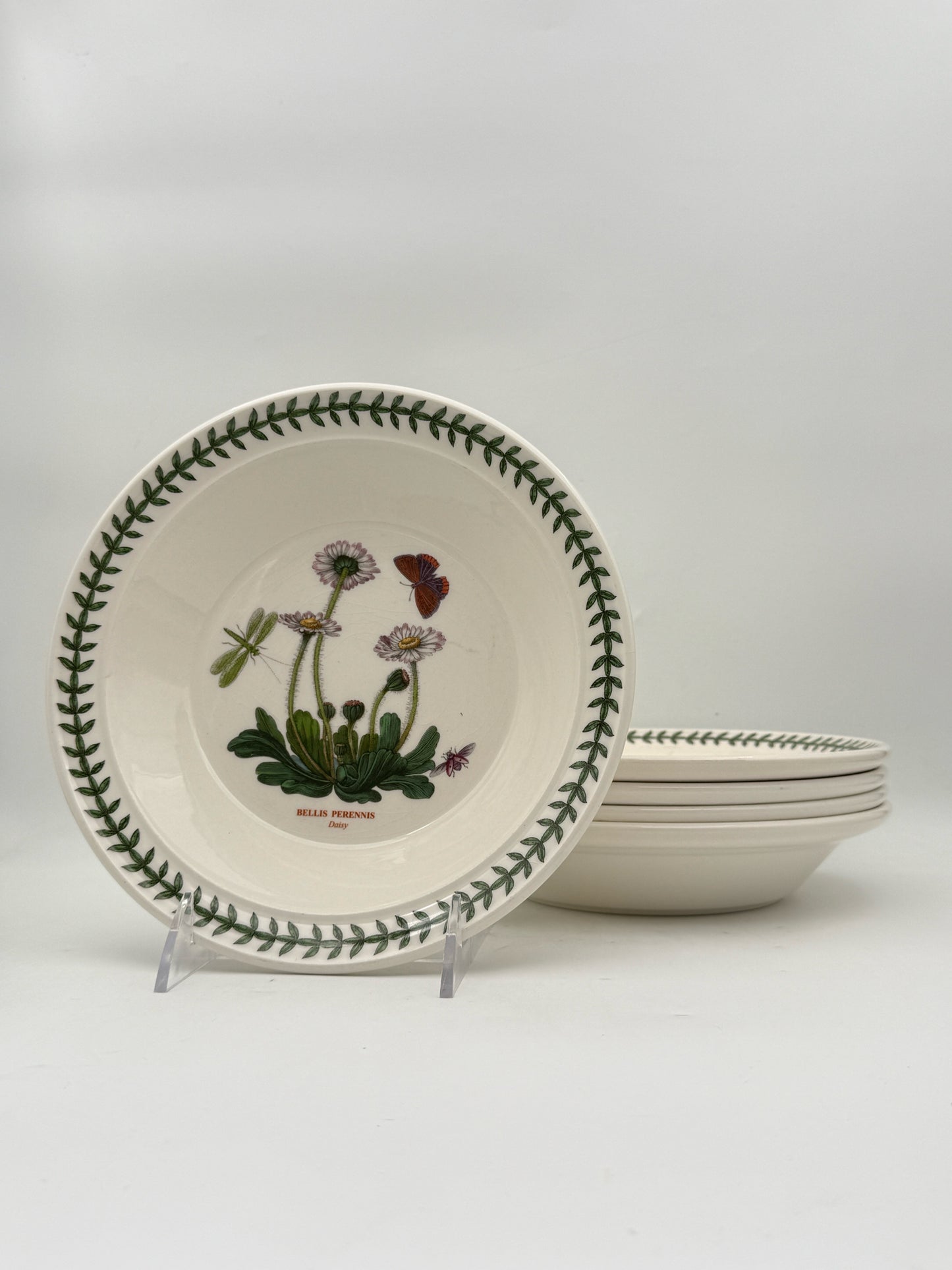 Portmeirion "Botanic Garden" Pasta Bowls- Set Of 5