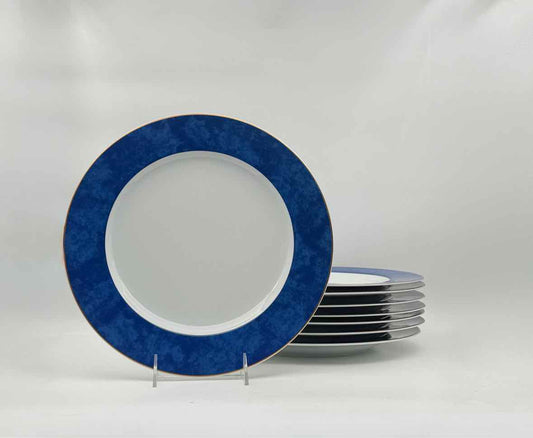 Set of 8 Bernardaud Chargers "Blue Nuage"