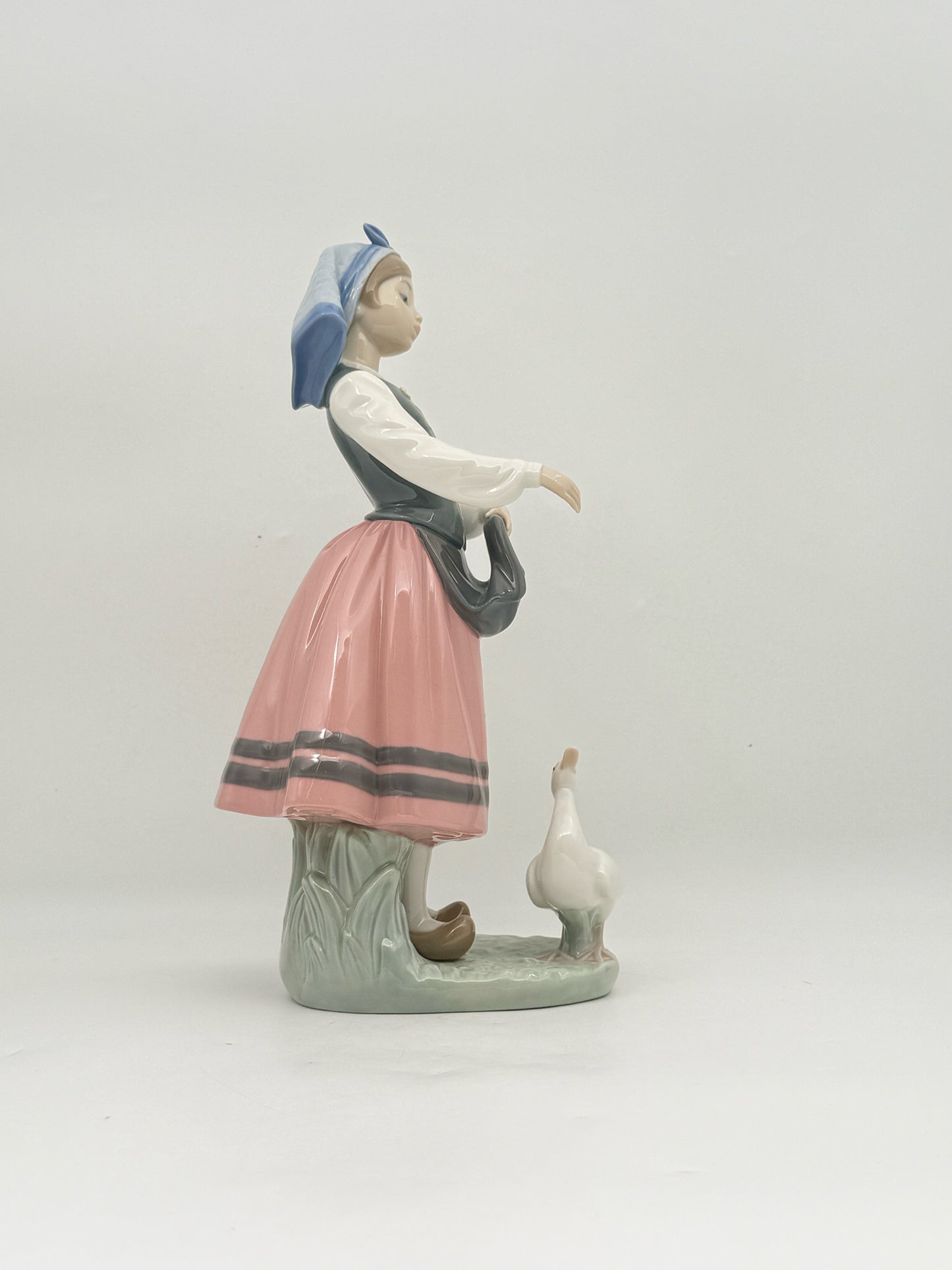 Lladro "Josefa" Girl Feeding Goose Figurine