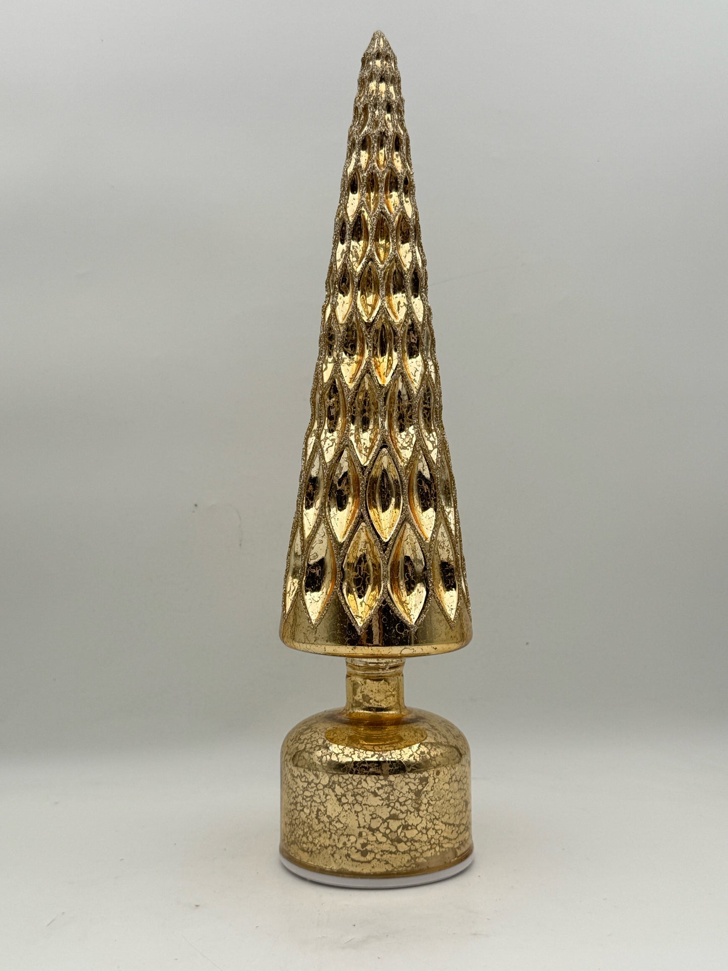 Gold Glitter Revolving Christmas Tree