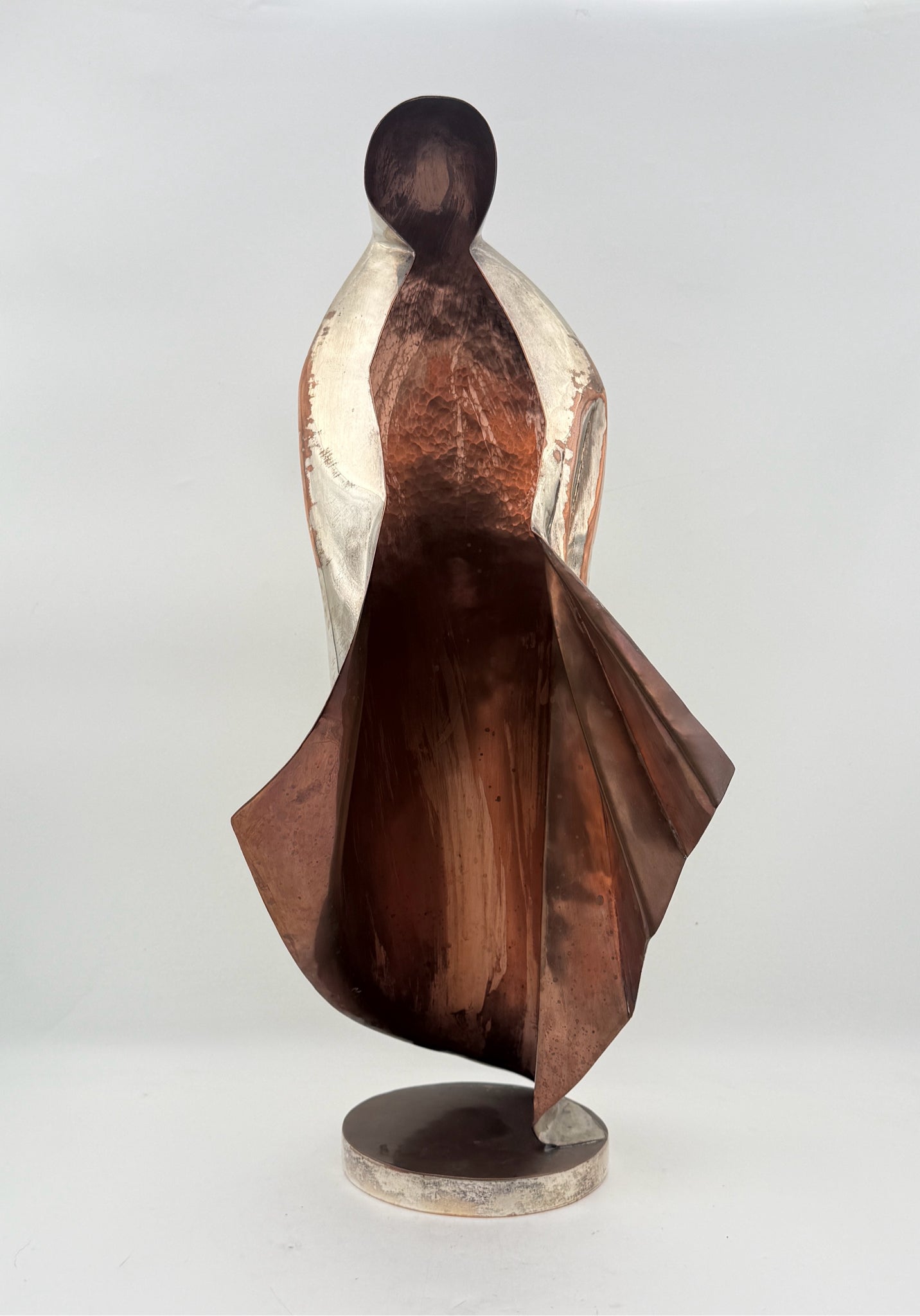 Los Castillo Taxco Madonna Silverplate Over Copper Sculpture