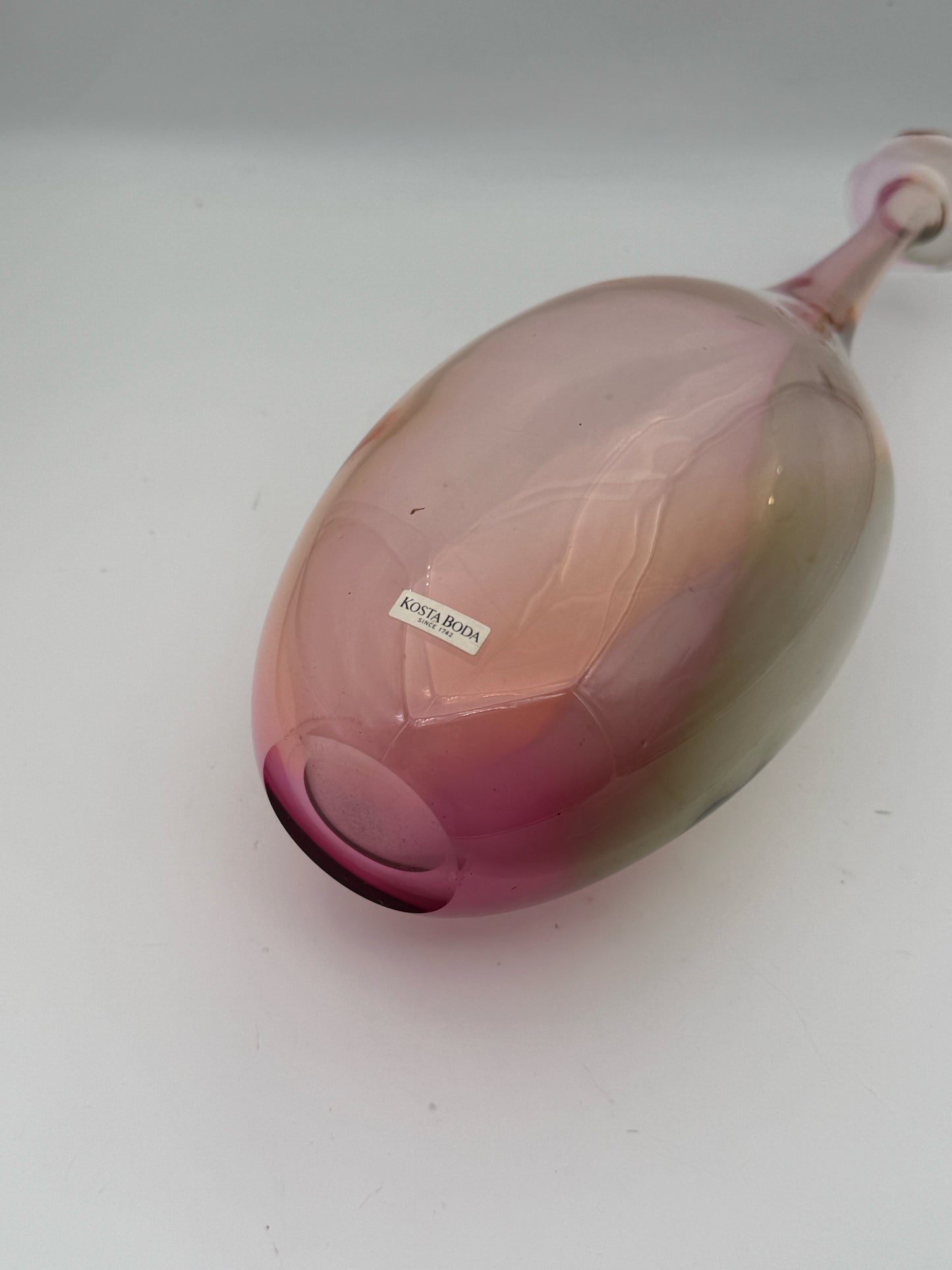 Kosta Boda "Fidji" Art Glass Vase By Kjell Engman
