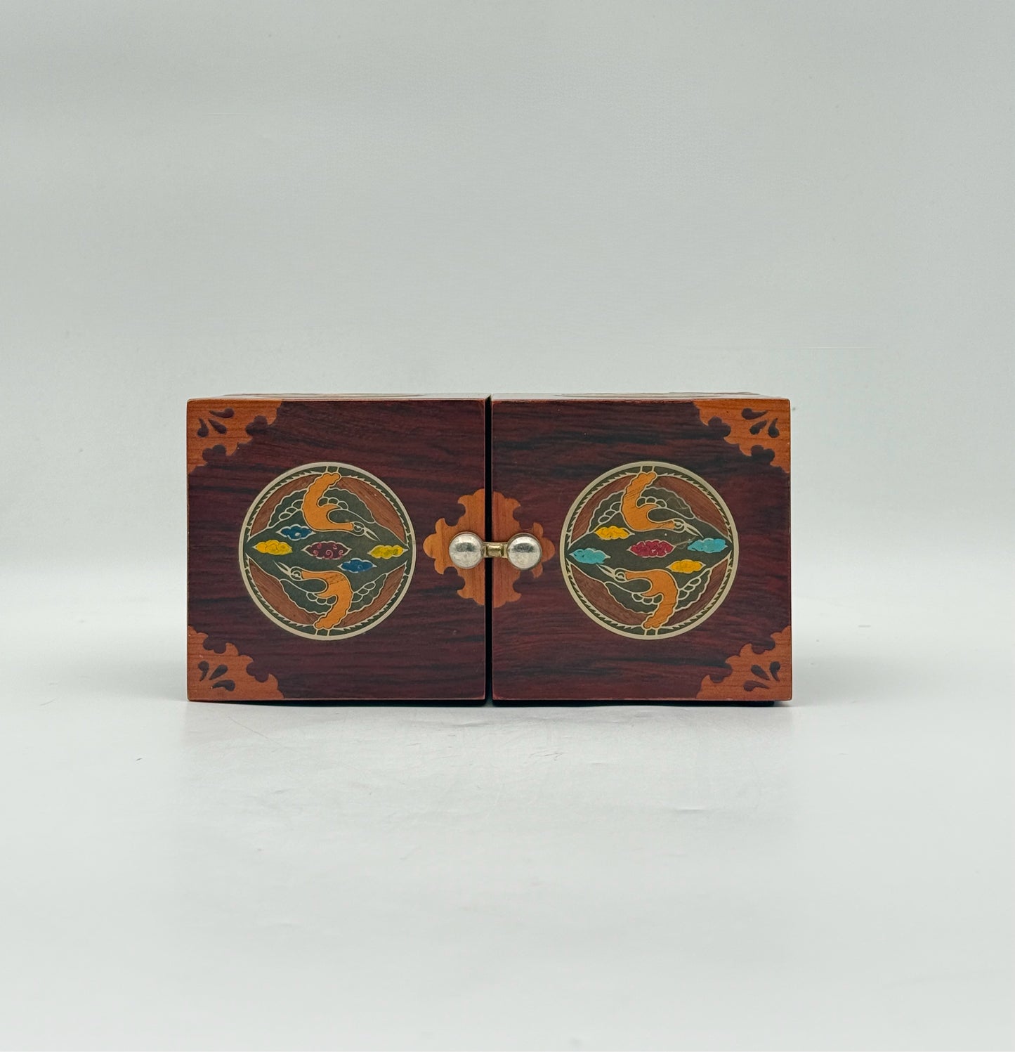 Korean Wood Inlay Jewelry Trinket Box