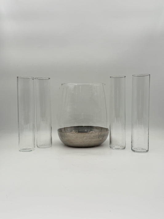 Modern Drink Glasses With Matching Ice Bucket