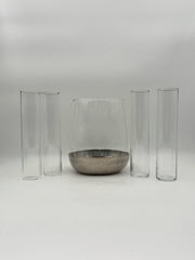 Modern Drink Glasses With Matching Ice Bucket