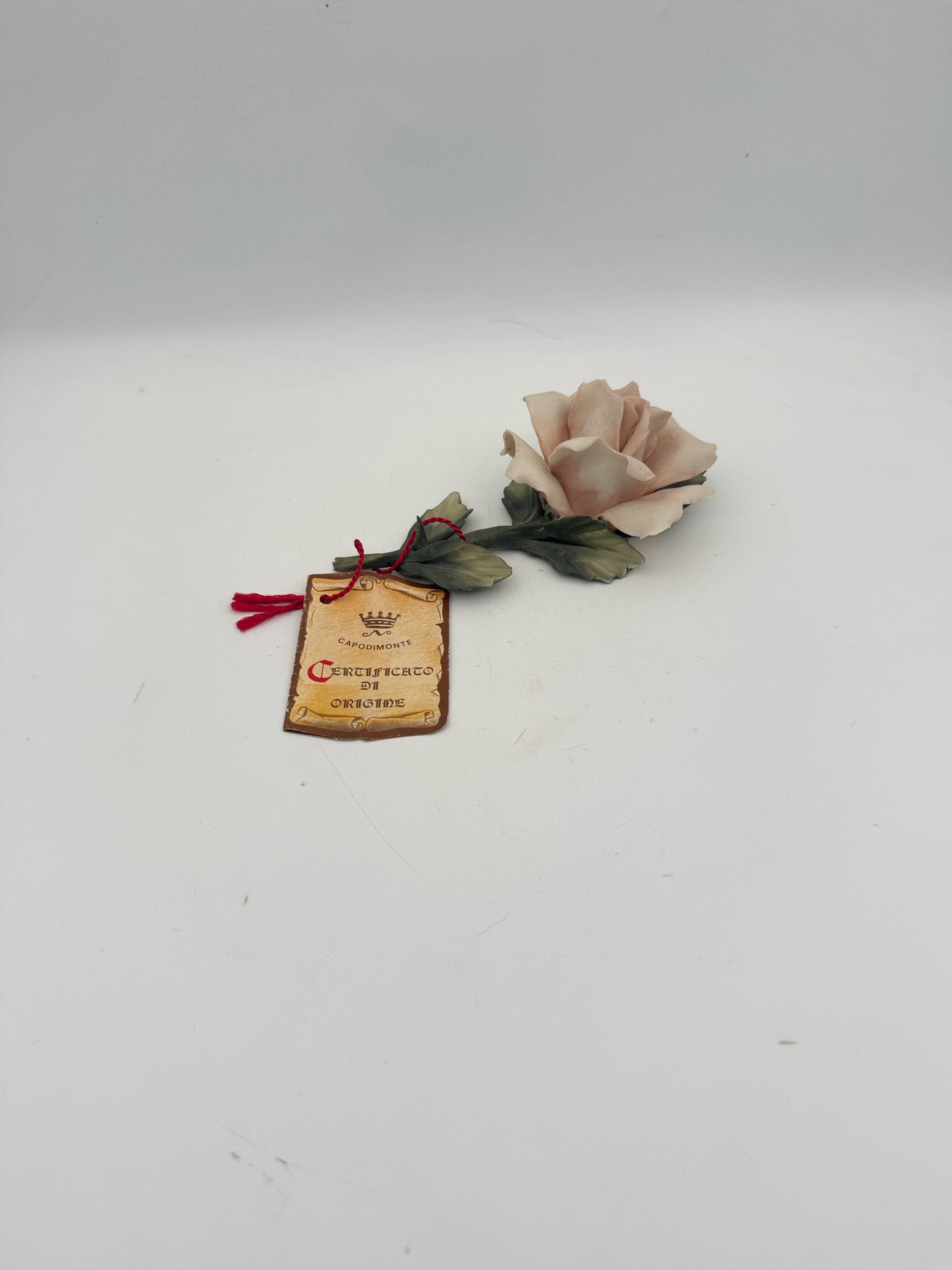 Capodimonte Pink Porcelain Rose