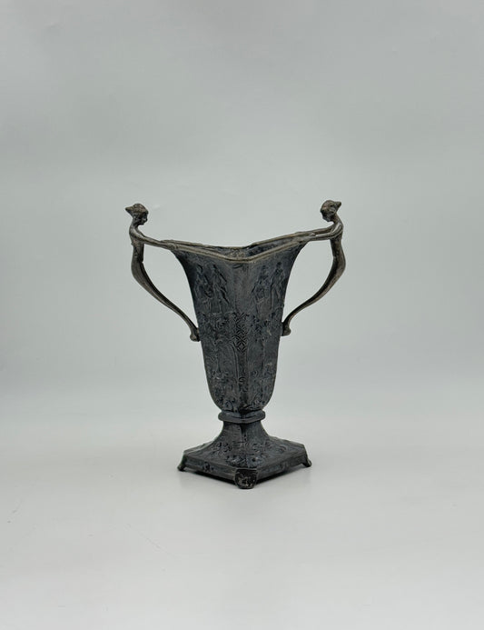 Art Deco Vase – Weidlich Bros. Art Nouveau Style with Woman Handles