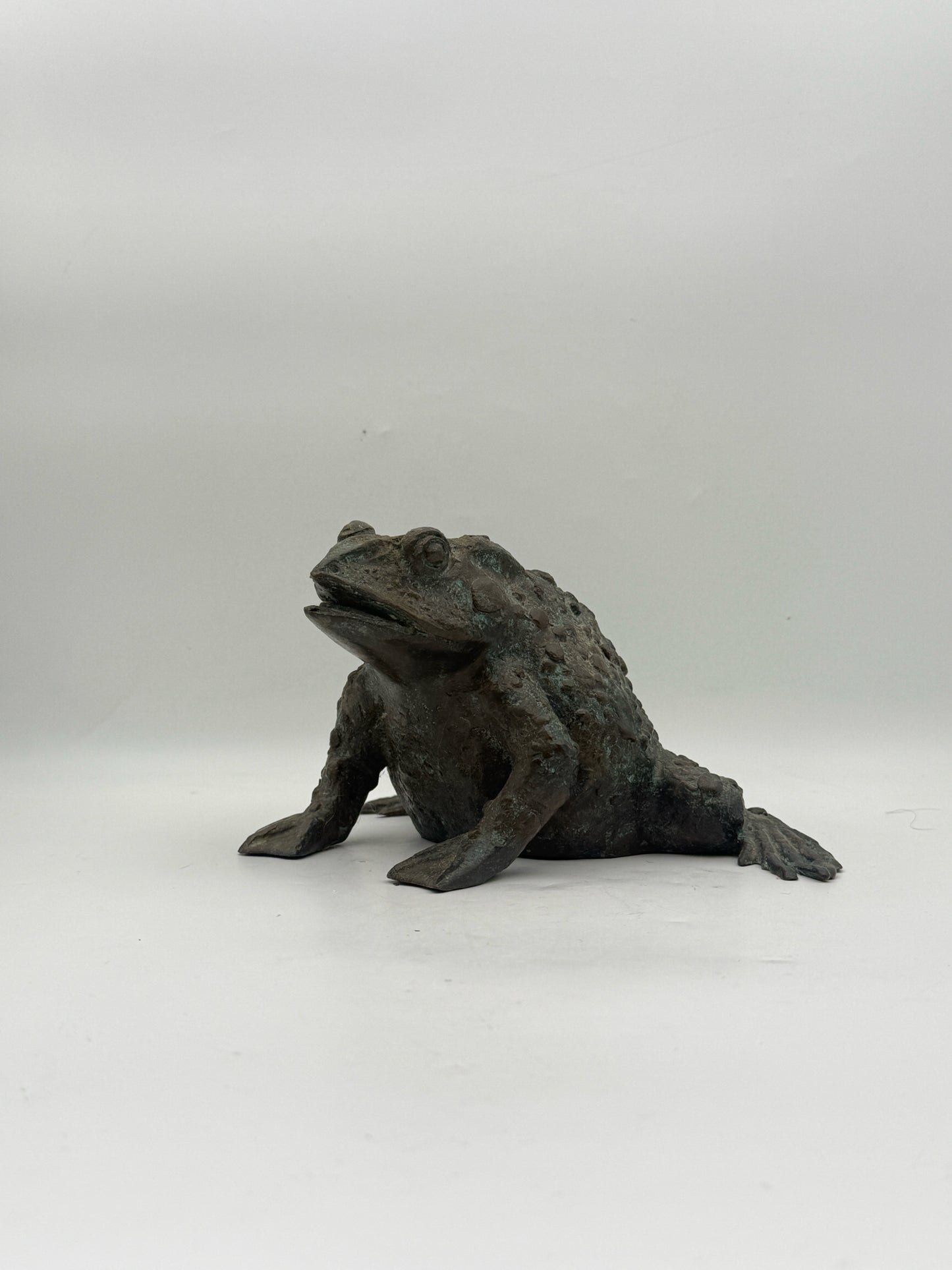 Maitland Smith Metal Frog Statue