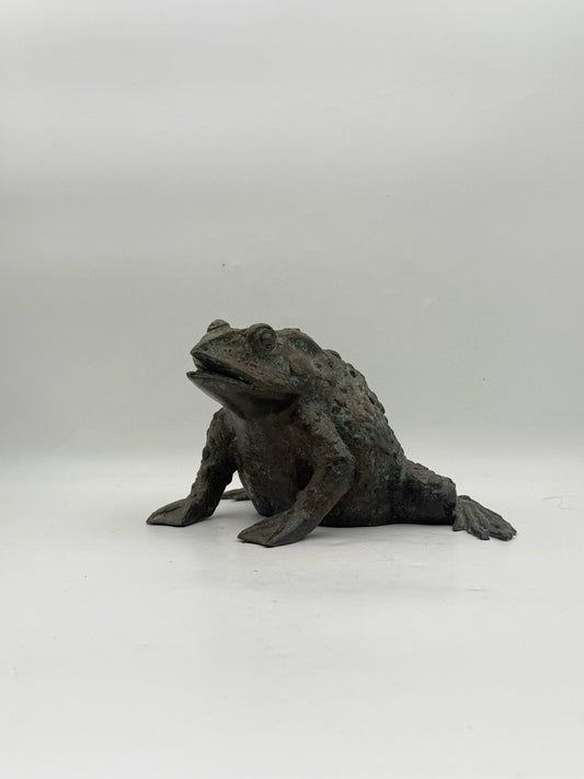 Maitland Smith Metal Frog Statue