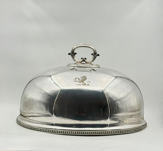 Large English Silverplate Meat Dome – Goldsmiths & Silversmiths Co., London