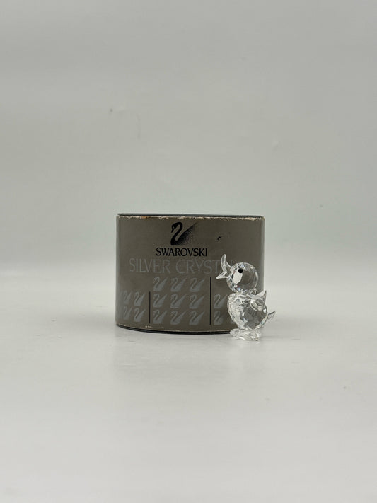 Swarovski Crystal Duck Chick Figurine In Box