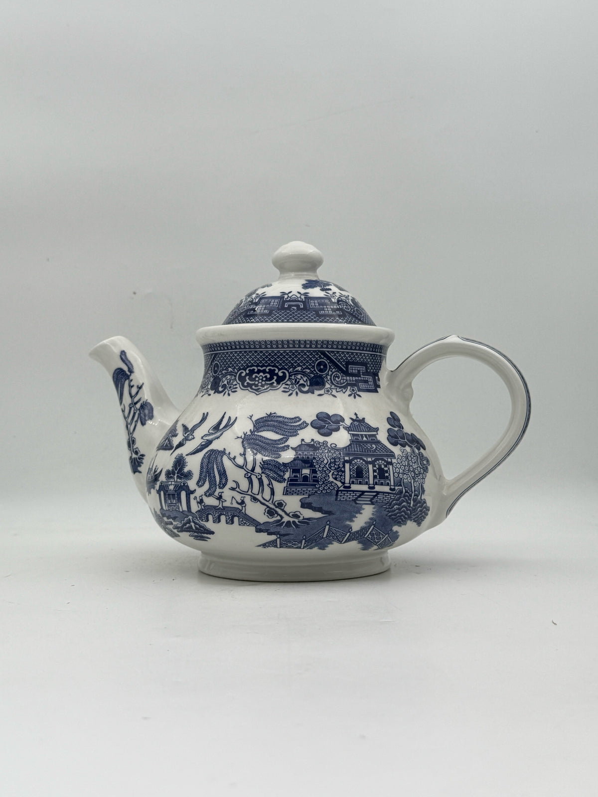 Blue Willow Teapot By Churchill