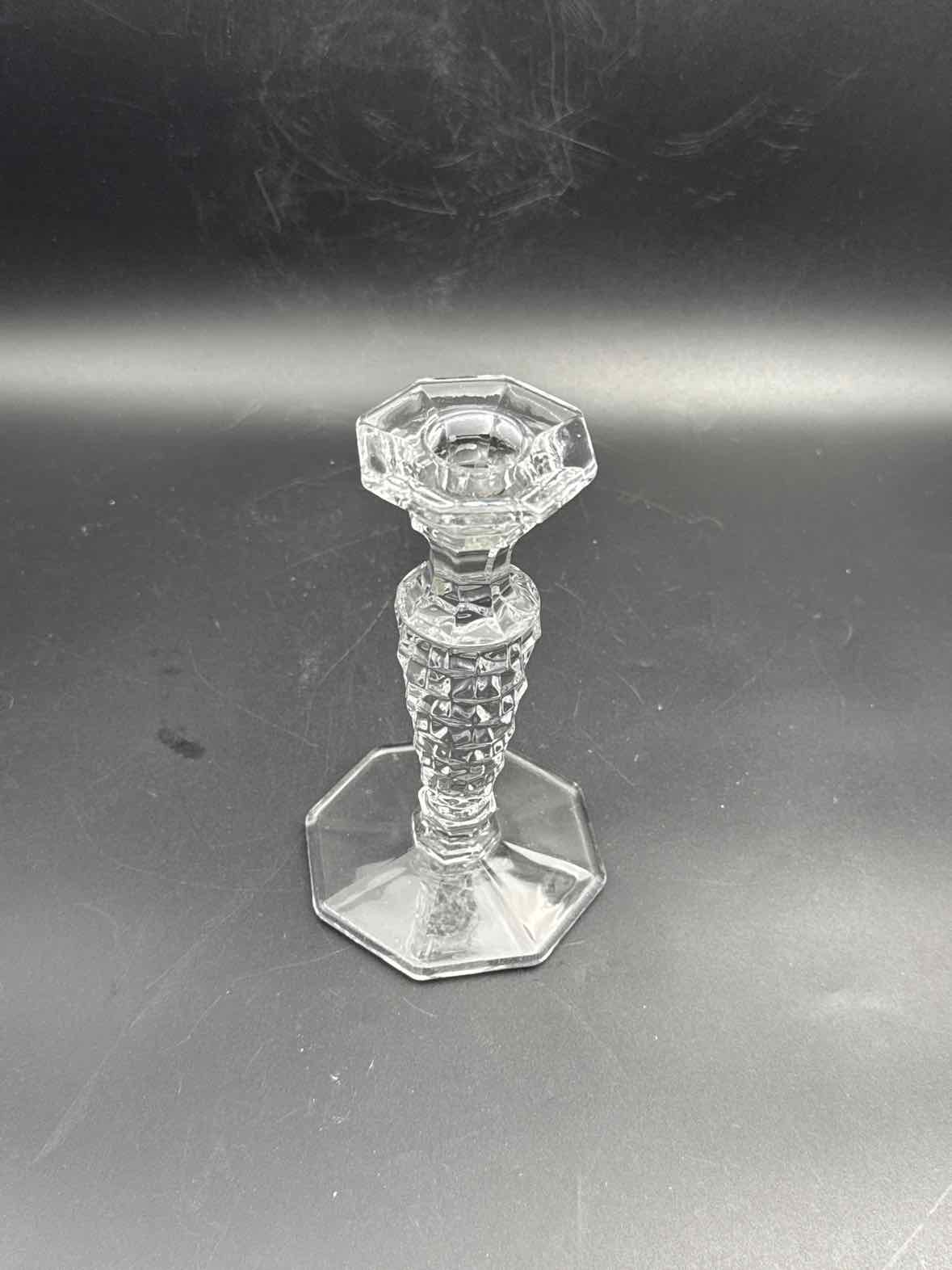 Vintage Fostoria Glass Matching Candlesticks
