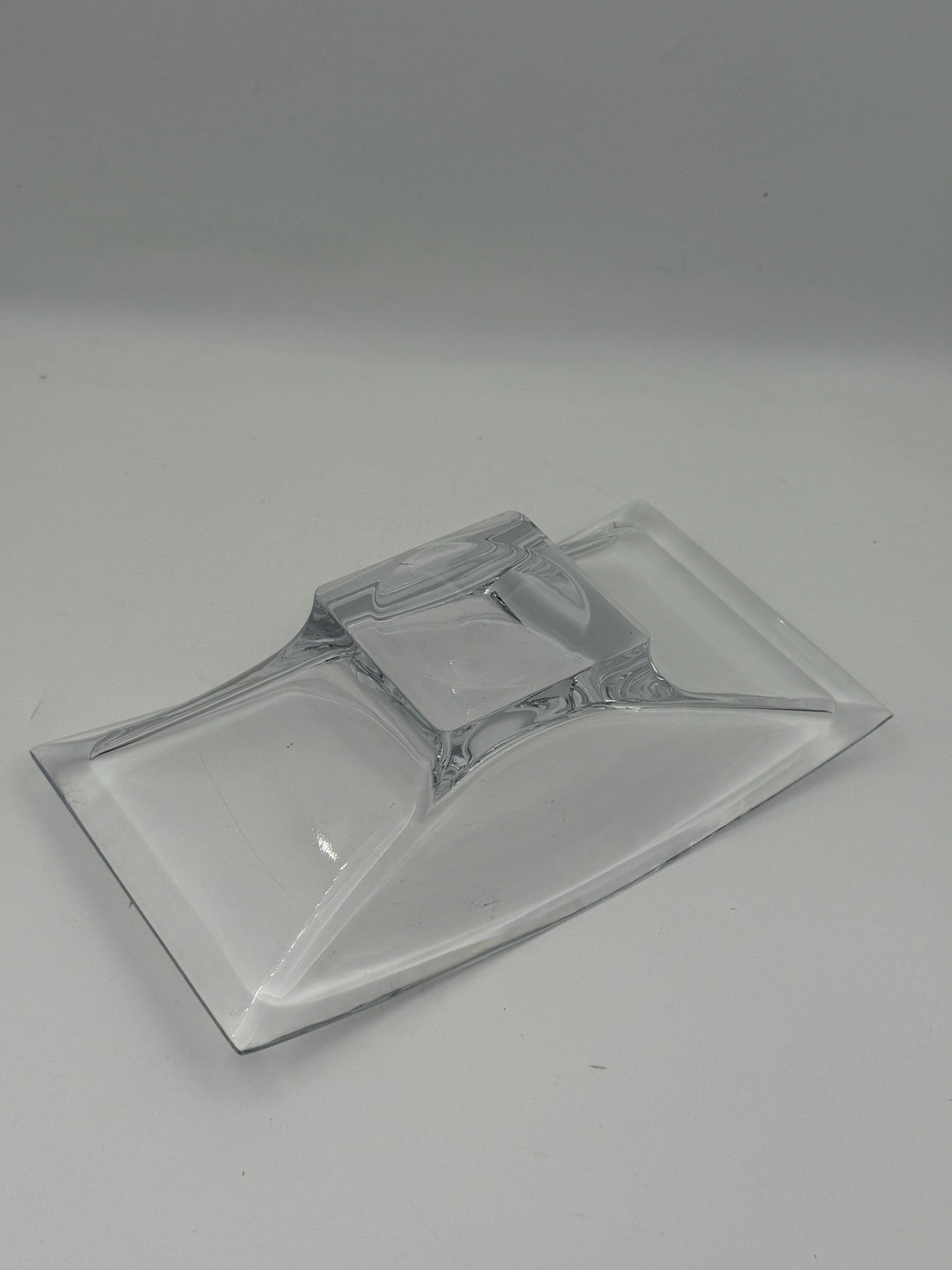 Nambe Crystal Rectangular Crystal Bowl By Karim Rashid