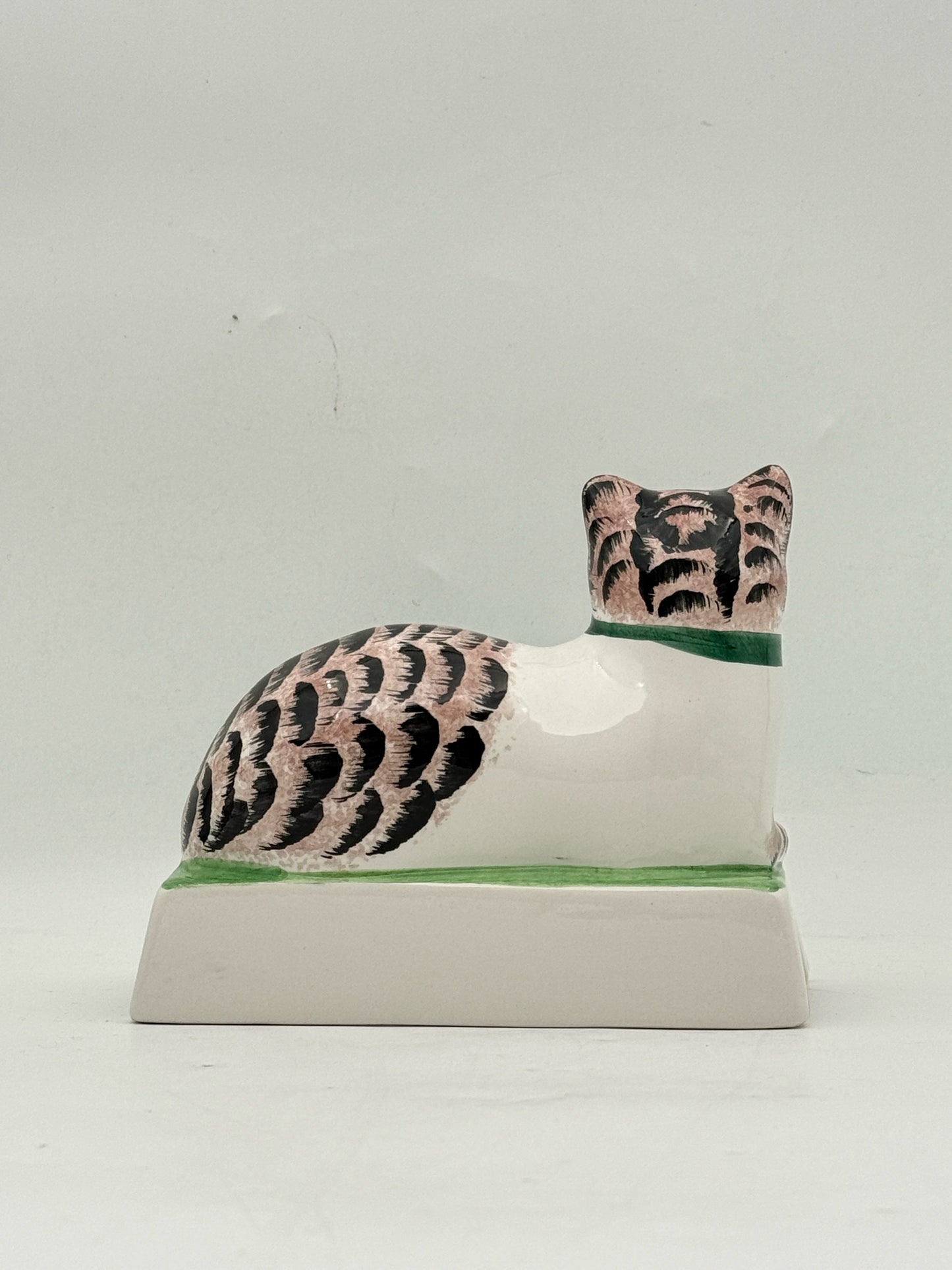 Pair Of Italian Ceramic Tabby Cats