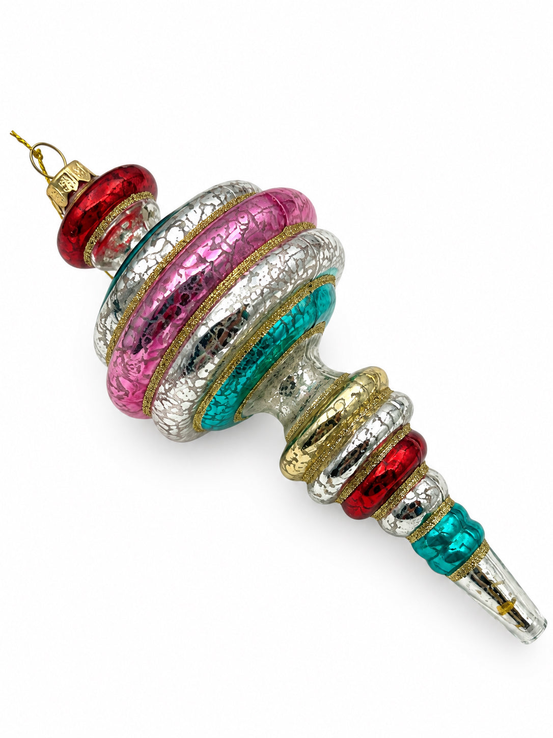 Multicolor Retro Glass Ornament
