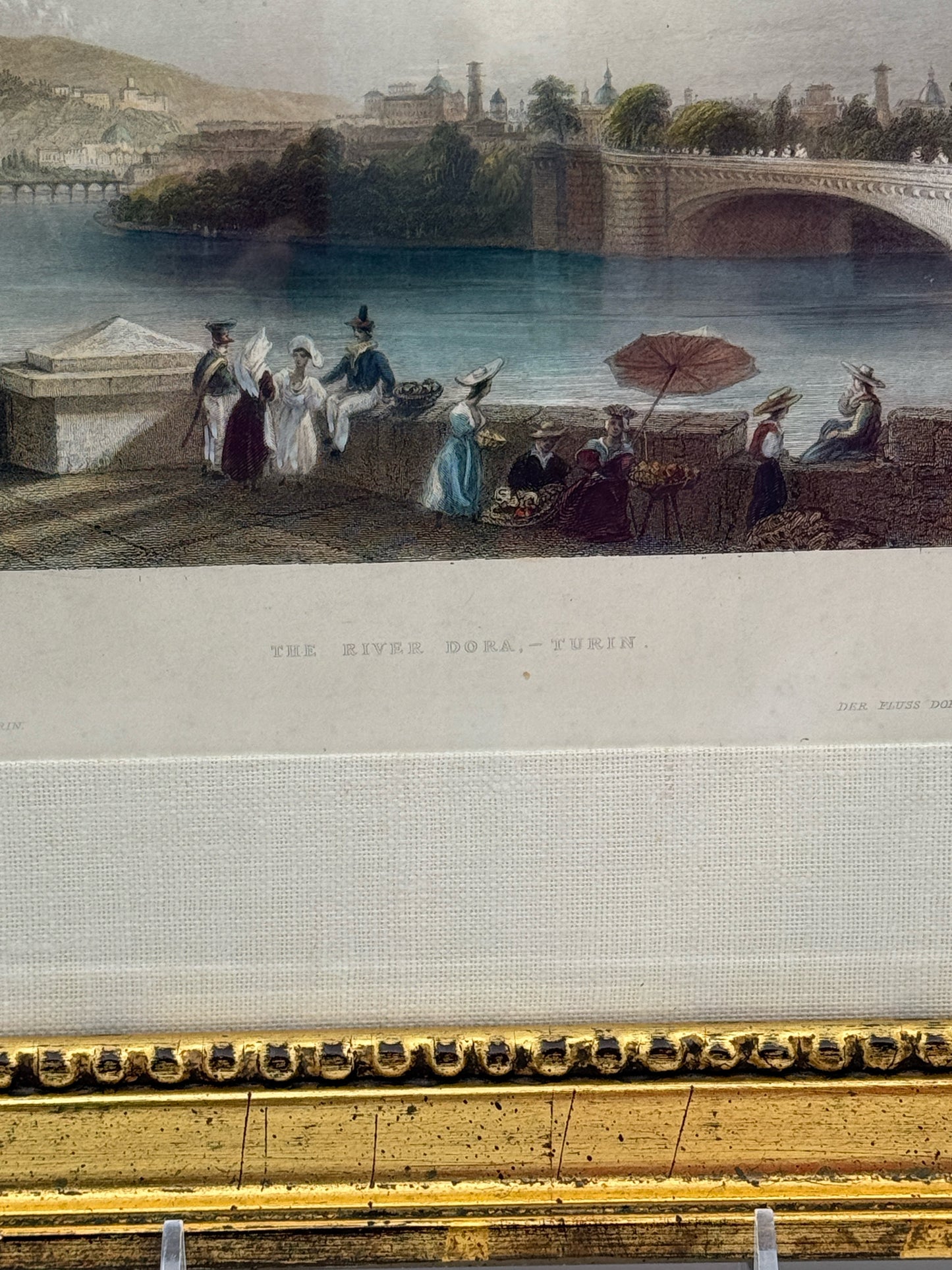 Hand Colored Set Of 5 European City Engravings