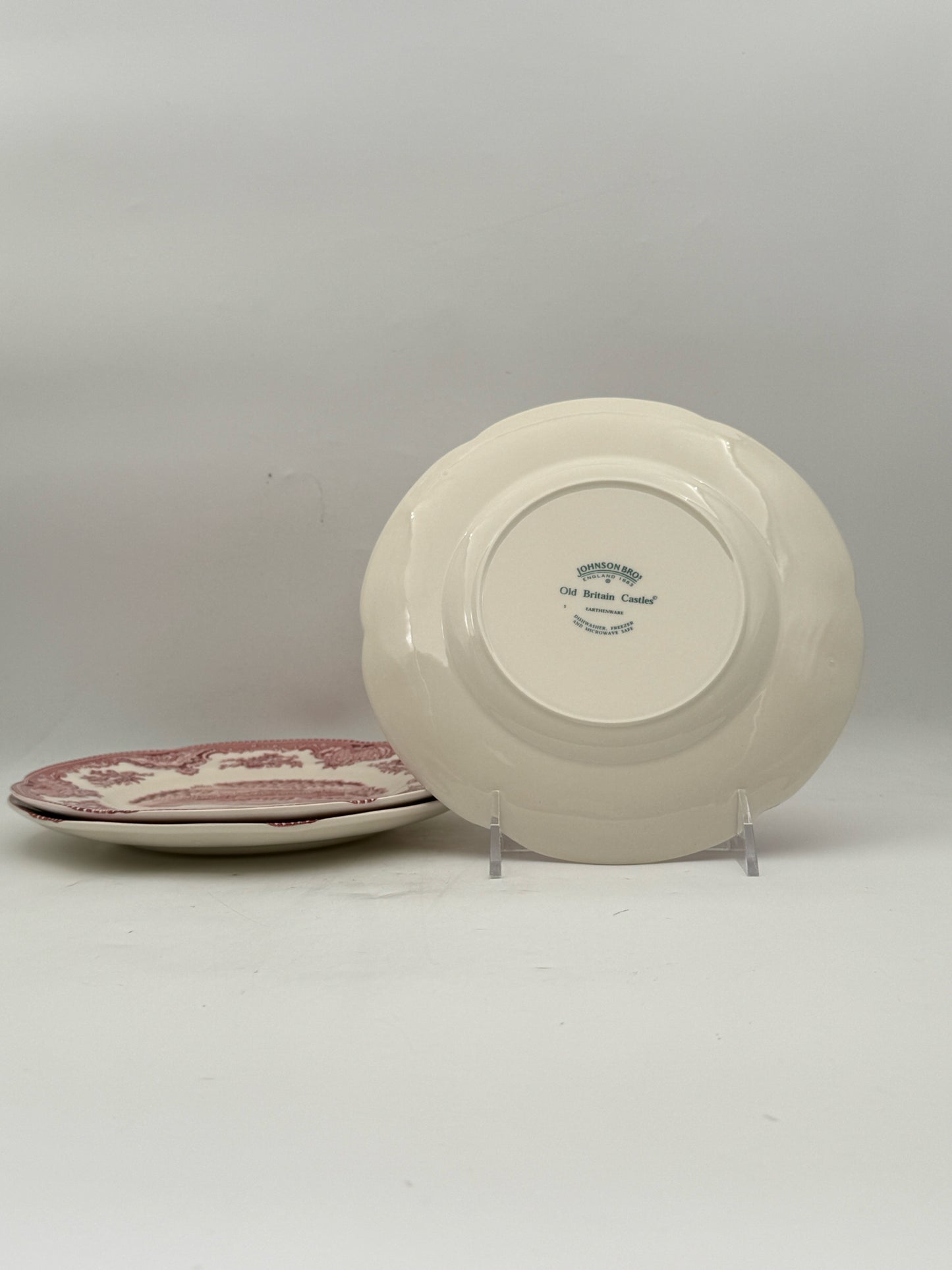 Johnson Bros "Old British Castles" Plates- Set Of Three