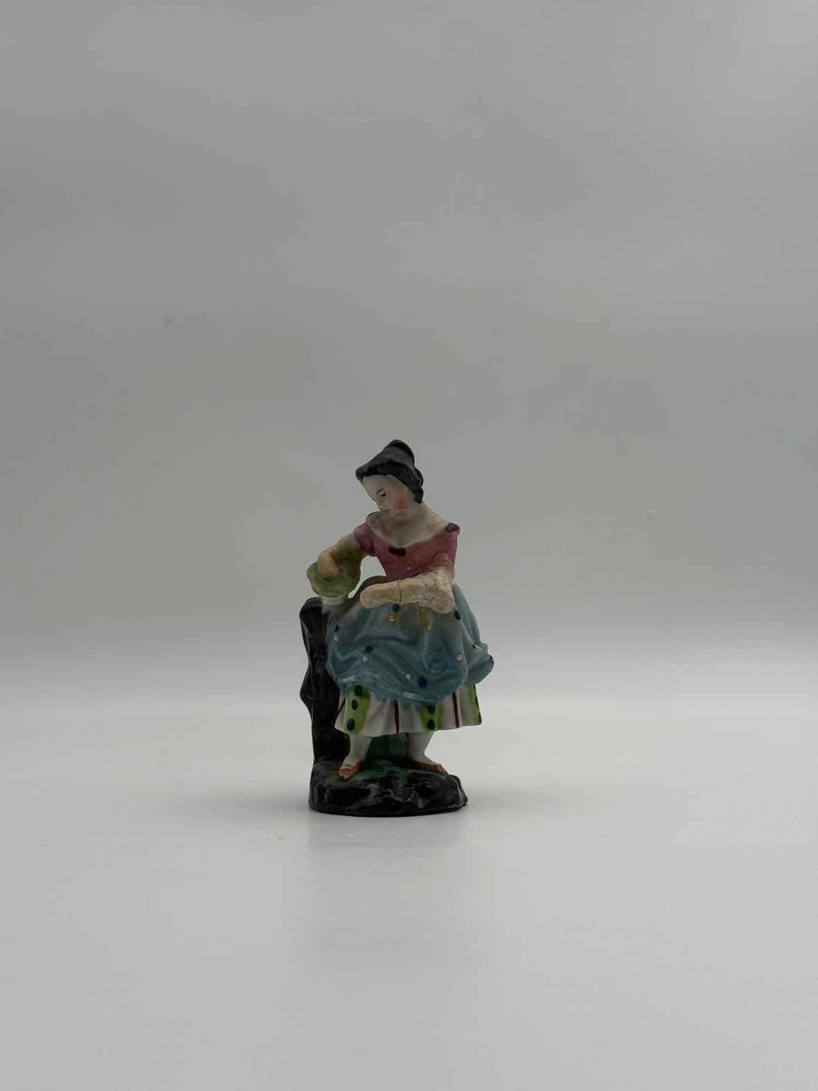 Antique Early 19th Century English Woman Figurine