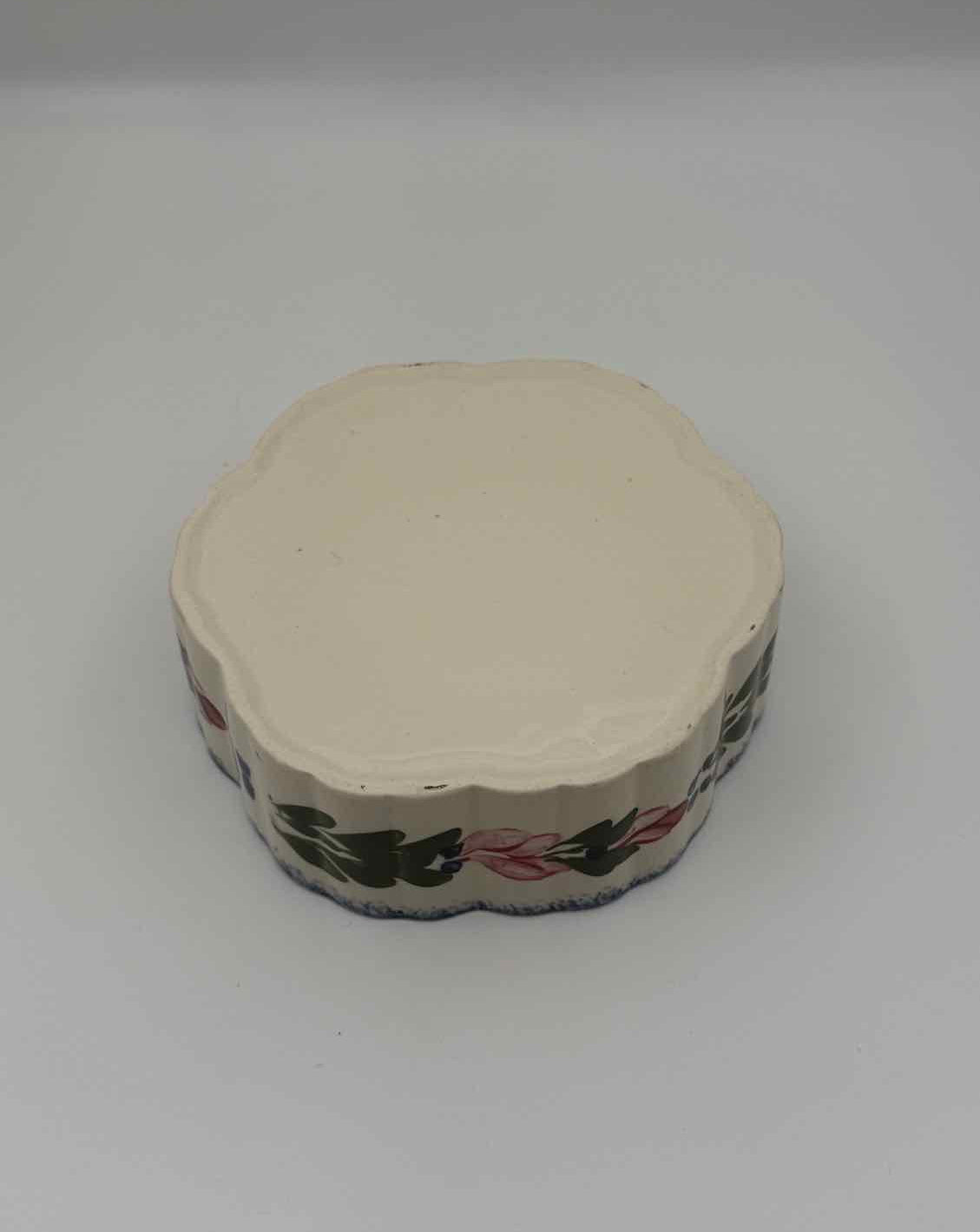 Blue Ridge Southern Potteries Covered Candy Dish French Peasant Motifs