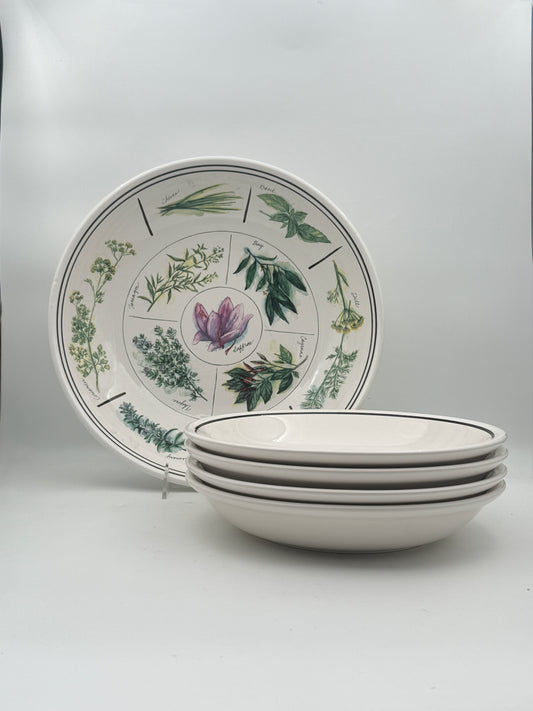 Williams Sonoma Herb Pasta Bowl Set