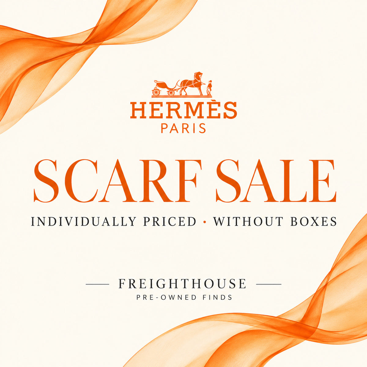 Hermes Silk Scarf - Blow out Sale  No Boxes