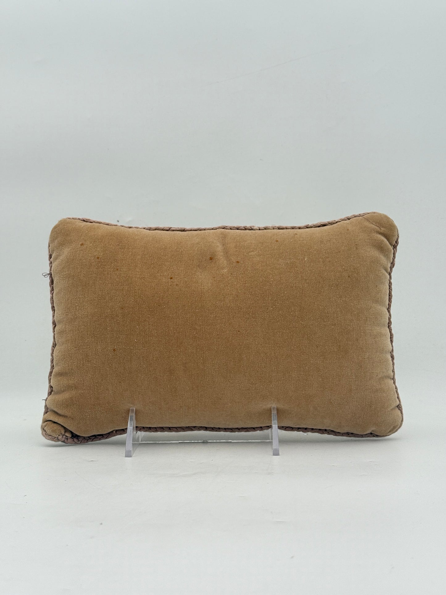 Needlepoint Dessert Cat Pillow