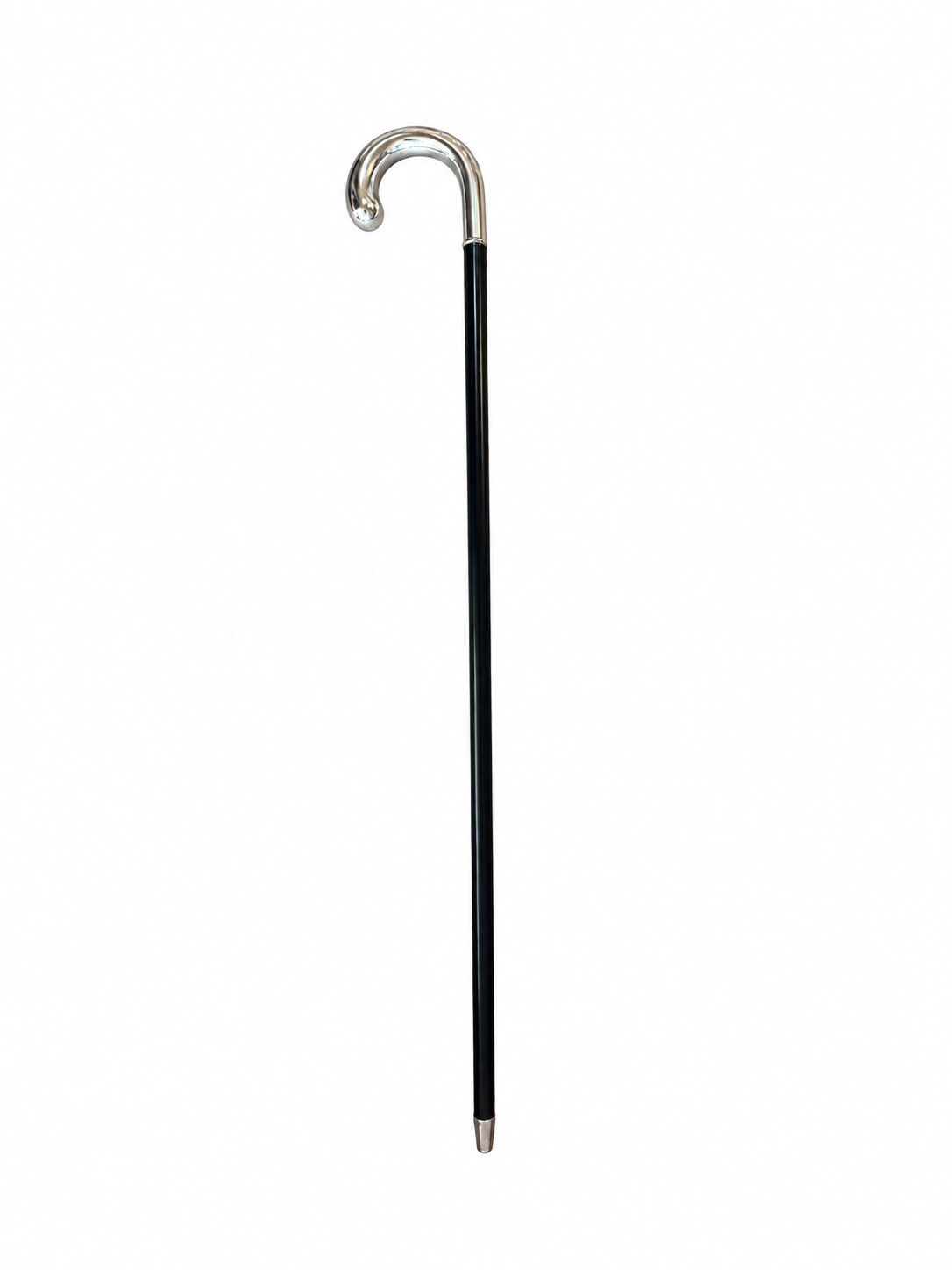Silverplate Dog Head Handled Cane