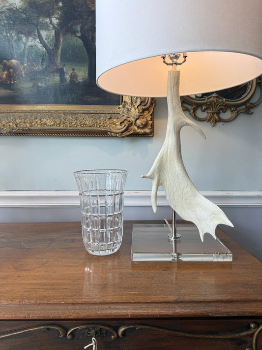 Crystal Block Pattern Vase
