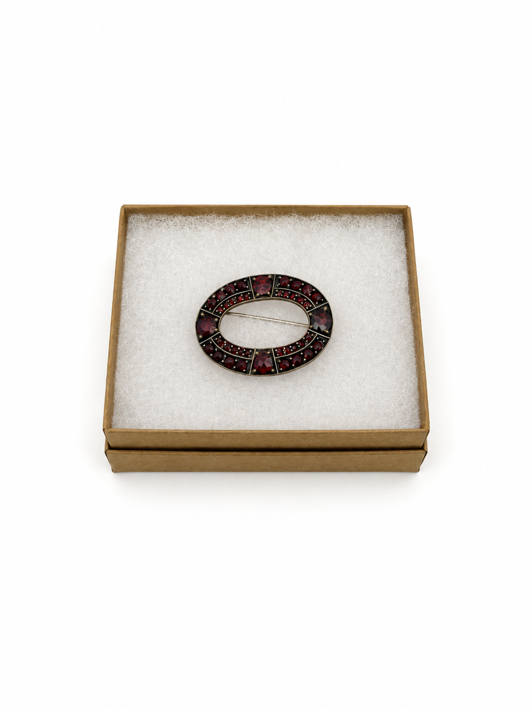 Antique Victorian Garnet Brooch