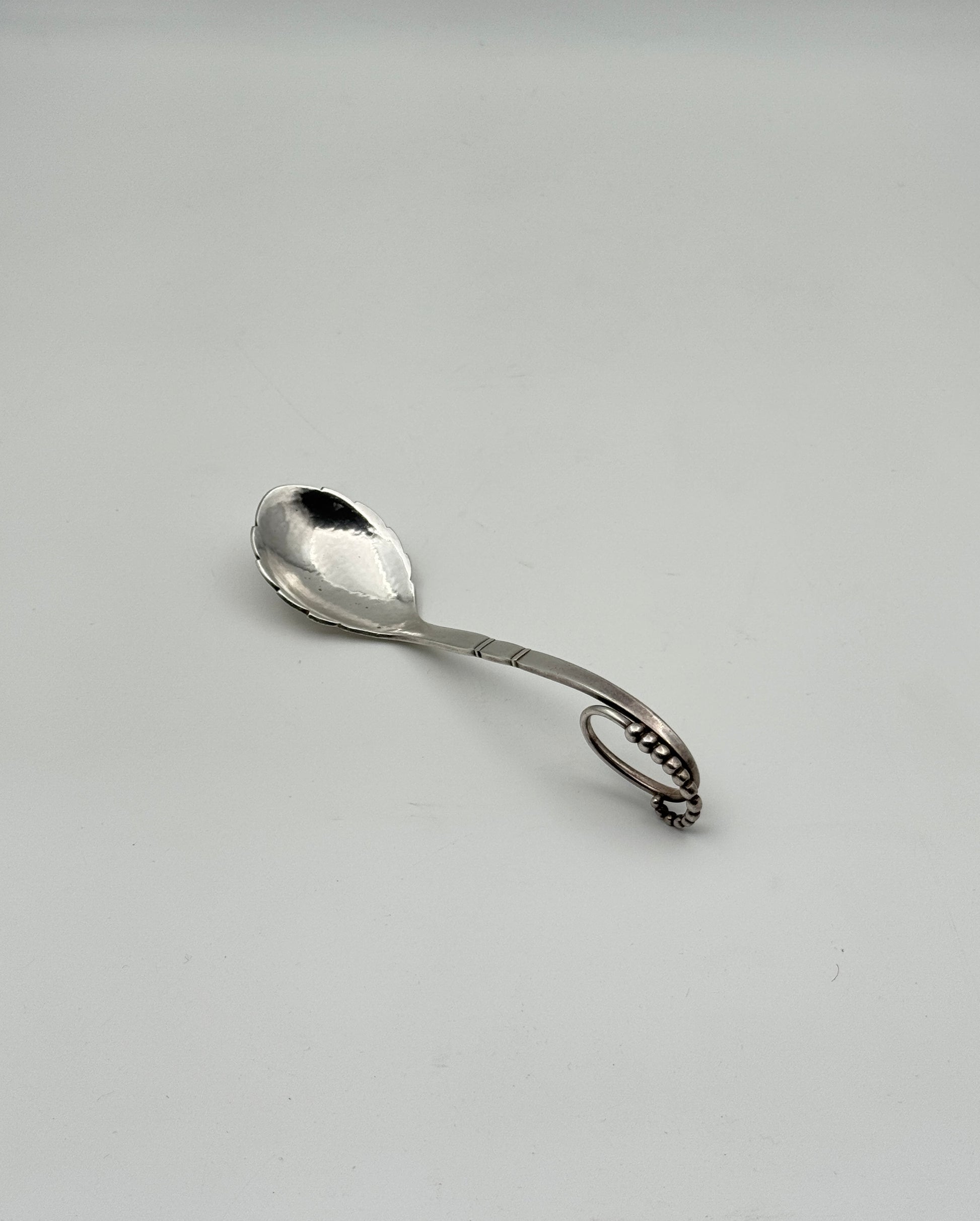 Georg Jensen Sterling Silver Small Ladle – “Beaded” No. 47 Denmark