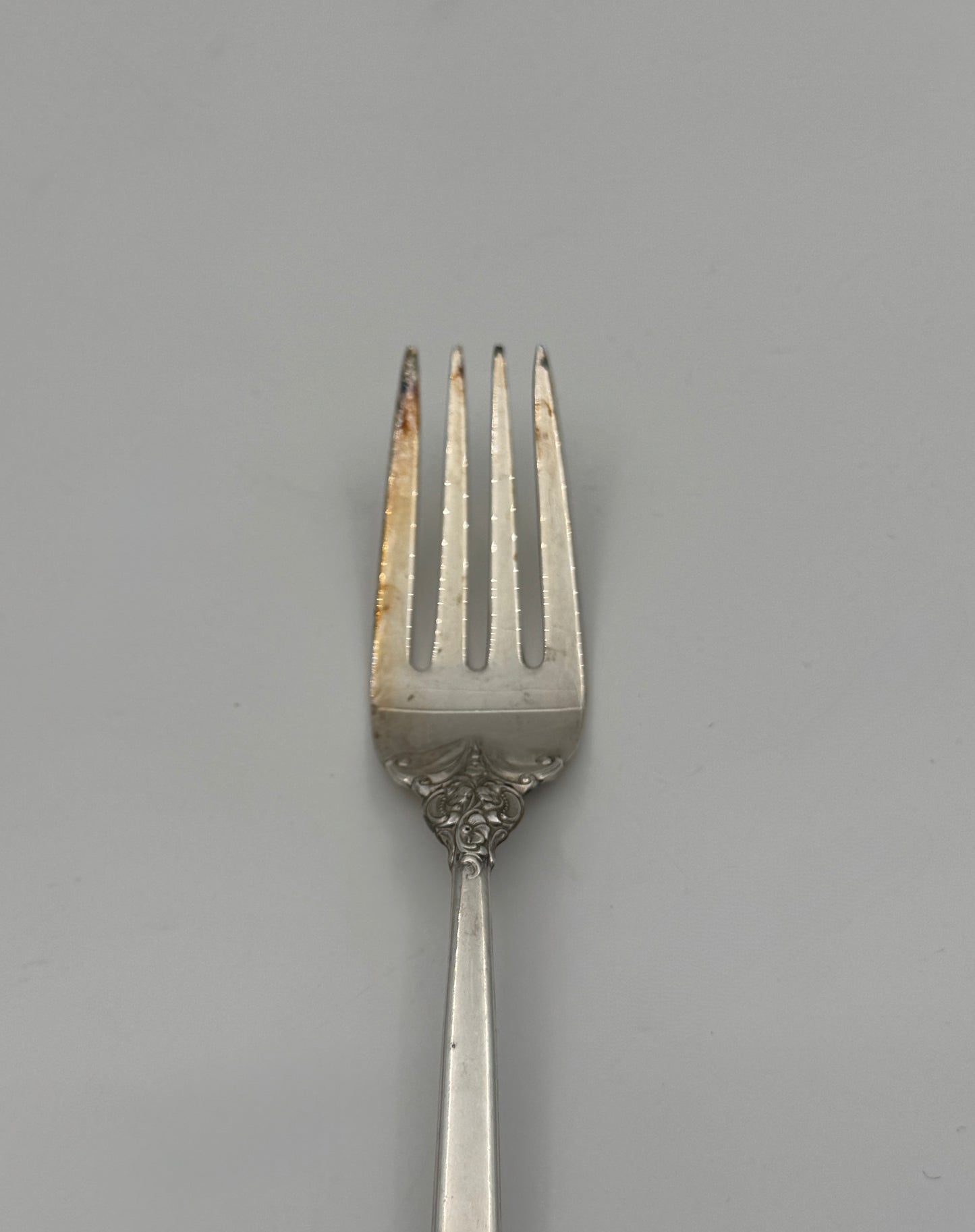 Set of 7 Wallace Sterling Silver Salad Forks “Grande Baroque” Pattern 